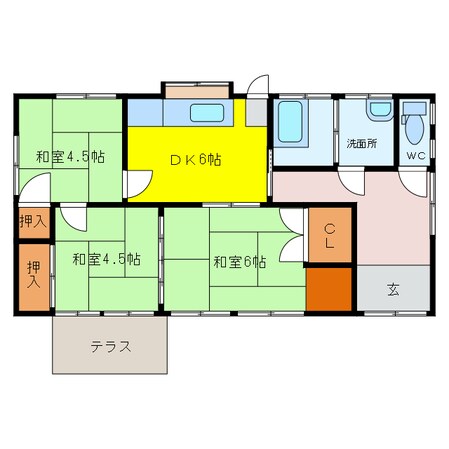 満岡借家　12の物件間取画像